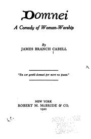 Front cover of Domnei: A Comedy of Woman-worship by James Branch Cabell