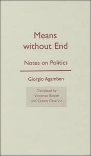 Cover of Means Without End by Giorgio Agamben