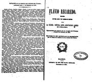 Cover of Flavio Recaredo: Drama en tres actos y en variedad de metros by Gertrudis Gómez de Avellaneda y Arteaga