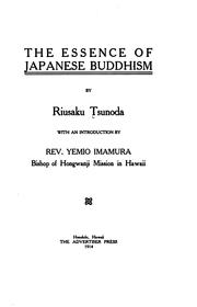 Front cover of The Essence of Japanese Buddhism by Ryūsaku Tsunoda
