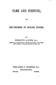 Cover of Fame and Fortune by Horatio Alger, Jr.