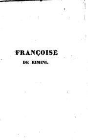 Cover of Françoise de Rimini: drame en cinq actes .. by Gustave Drouineau