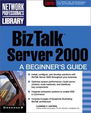 Front cover of BizTalk server 2000 by Clemens F. Vasters