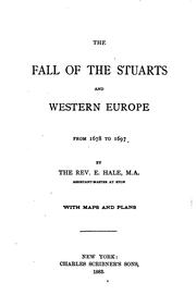 Front cover of The Fall of the Stuarts and Western Europe, from 1678 to 1697 by Edward Hale