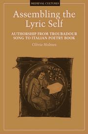 Cover of Assembling the Lyric Self by Olivia Holmes