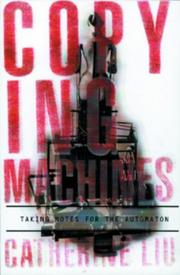 Cover of Copying Machines by Catherine Liu