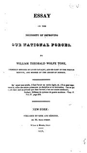 Front cover of Essay on the necessity of improving our national forces by Theobald Wolfe Tone