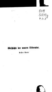 Front cover of Geschichte der Neuern Litteratur by Adolf Ernst Stern