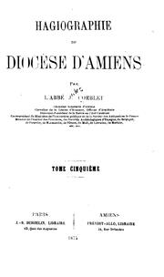 Front cover of Hagiographie du diocèse d'Amiens by Jules Corblet