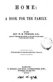Cover of Home: a book for the family by William King Tweedie