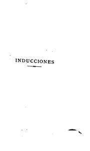 Front cover of Inducciones: Ensayos de filosofía y de crítica.-- by Pompeyo Gener