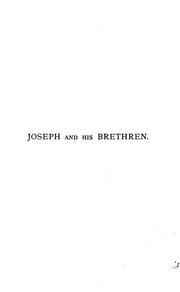 Front cover of Joseph and his brethren, a scriptural drama, by H.L. Howard. By C. Wells: A Dramatic Poem by Charles Jeremiah Wells