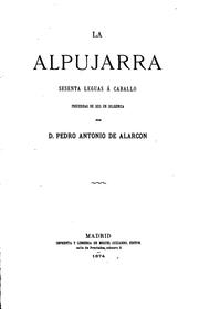 Front cover of La Alpujarra by Pedro Antonio de Alarcón