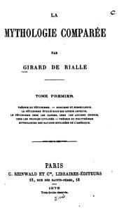 Front cover of La mythologie comparée by Julien Girard de Rialle