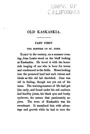 Cover of Old Kaskaskia: A Novel by Mary Hartwell Catherwood