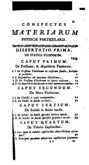Cover of Physica particularis: auditorum usibus accommodata by Keresztelö János Horváth