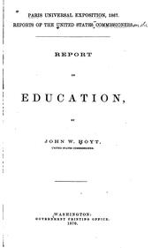 Front cover of Report on Education by John Wesley Hoyt