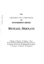 Front cover of Studien zur Litteraturgeschichte: Michael Bernays gewidmet von Schülern und Freunden by Michael Bernays