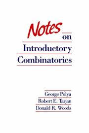 Cover of Notes on introductory combinatorics by George Pólya