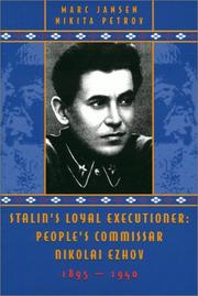 Cover of Stalin's loyal executioner by Marc Jansen