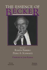 Front cover of The essence of Becker by Gary Stanley Becker