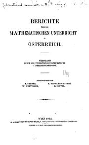 Front cover of Berichte über den mathematischen Unterricht in Österreich by International Commission on the Teaching of Mathematics