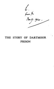 Front cover of The story of Dartmoor prison by Basil Thomson