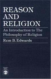 Front cover of Reason and religion by Rem B. Edwards