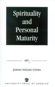 Front cover of Spirituality and personal maturity by Joann Wolski Conn