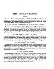 Cover of The English Bodley Family by Horace Elisha Scudder