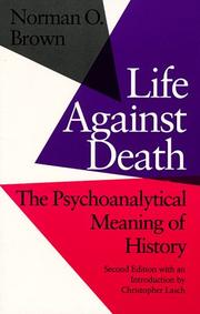Front cover of Life against death by Norman Oliver Brown