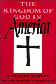 Cover of The kingdom of God in America by H. Richard Niebuhr