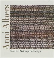 Cover of Anni Albers by Anni Albers