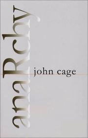 Cover of Anarchy by Cage, John.