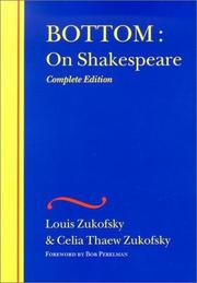 Cover of Bottom by Louis Zukofsky