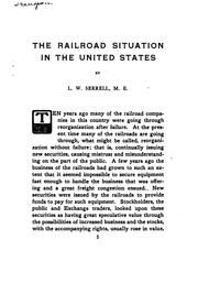 Front cover of The Railroad Situation in the United States by Lemuel William Serrell