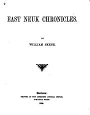 Front cover of East Neuk Chronicles by William Forbes Skene