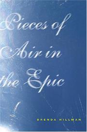 Front cover of Pieces of air in the epic by Brenda Hillman