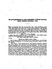 Front cover of De praepositionis a cum nominibus urbium iunctae: apud Livium maxime, usu by Johann Ernst Ellendt