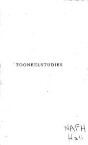 Front cover of Tooneelstudies by Christiaan Nicolaas Wybrands