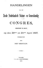 Front cover of Handelingen van het Zesde Nederlandsch natuur- en geneeskundig congres by Nederlandsch natuur- en geneeskundig congres