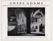 Cover of Photographs of the Southwest by Ansel Adams
