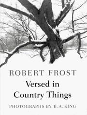 Cover of Versed in country things by Robert Frost