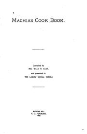 Cover of Machias Cook Book by [name missing]