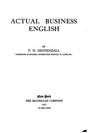 Front cover of Actual Business English by Prentice Hoover Deffendall