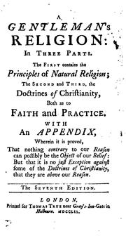 Front cover of A Gentleman's Religion by Edward Synge