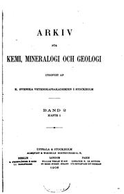 Front cover of Arkiv för kemi, mineralogi och geologi by Unknown