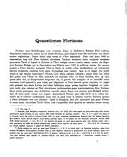 Cover of Quaestiones Florianae by Alfons Egen