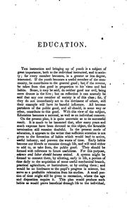 Front cover of A System of Education on the Principle of Connecting Science with Useful Labor by Washington's Manual Labor School and Male Orphan Asylum