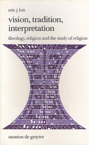 Cover of Vision, tradition, interpretation by Eric J. Lott